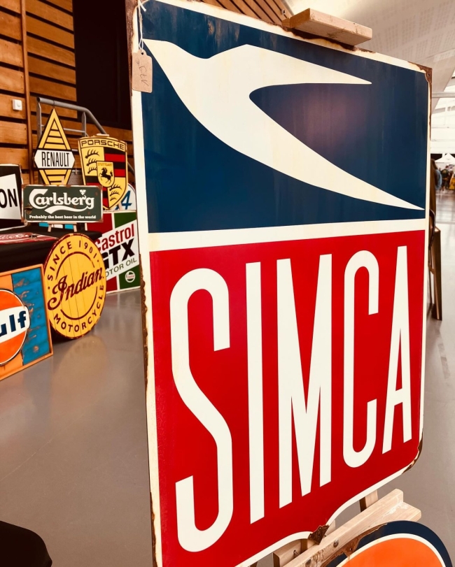 enseigne tole Simca
